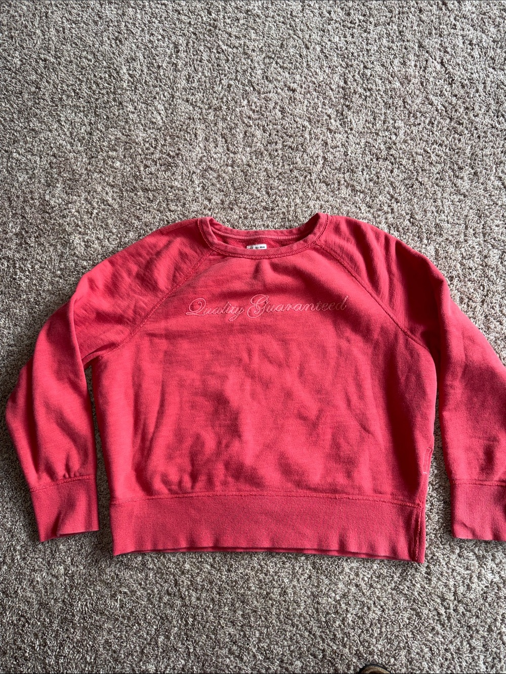 Rag & Bone Quality Guaranteed Washed Red sweatshirt size large